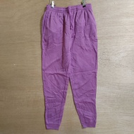 Seluar Sweatpants Wanita Purple Casual Jogger Pants / Tracksuit Women Slim Fit ~7