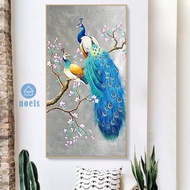 Lukisan Diamond 5d Diy Gambar Burung Merak Untuk Dekorasi Rumah