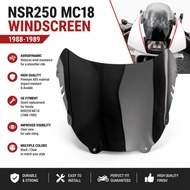 Fit For Honda 1988 1989 NSR250 MC18 NC18 Motorcycle Windshield Windscreen NSR 250 SP MC 18 Black Cle