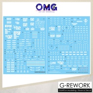 G-Rework HG Psycho Gundam MK 2 Water Decal CD-H261 HG Psycho MK II MK-II Water Slide Decal GRework D