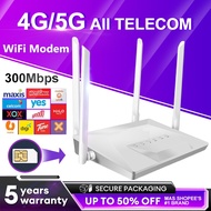 5G LTE Modem Router Sim Card Kompatibel dengan Kebanyakan Telco Pilihan Data Fleksibel Hotspot WiFi