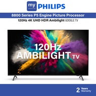 Philips 55 Inch 65 Inch 120Hz 4K UHD HDR Ambilight Google TV Gaming 55PUT8808/68 65PUT8808/68 55PUT8808 65PUT8808