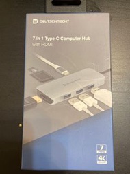 7 in 1 Type-C Computer Hub with HDMI