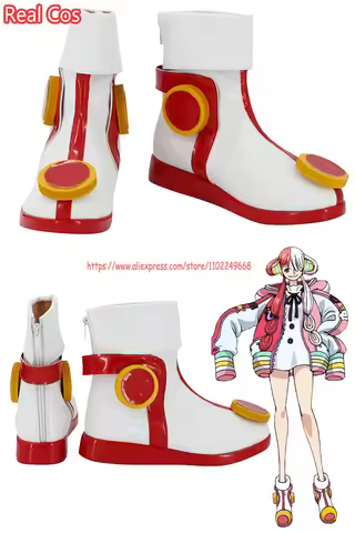 RealCos Uta Cosplay Shoes Fantasy Costume Accessories Anime One Cos Disguise Boots Adult Women Hallo