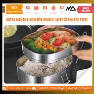 Stainless Steel Lunch Box / Double Layer Stainless Steel Lunch Box 410 950ml