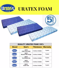 ORIGINAL URATEX Foam with Cover 3inches Thick 100% ORIGINAL  (30x75, 36x75, 42x75, 48x75, 54x75, 60x75)