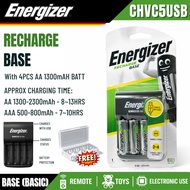 ORIGINAL ENERGIZER RECHARGEABLE POWERPLUS 2000MAH / 700MAH BATTERY 2AA / 4AA / BASE CHARGER & BATTER