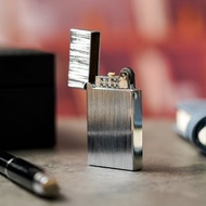【FREED】銀色拉絲銅殼煤油打火機禮盒 客製化 刻字 情人節禮物