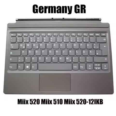 Backlit GR JP KR TW TI Keyboard For Lenovo For Ideapad Miix 520 510 Miix 520-12IKB Tablet Folio Germ