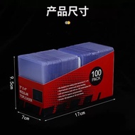 100Pcs Toploader With 100 pcs card sleeve