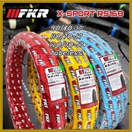 TAYAR MOTORSIKAL FKR RS168 DWI COMPOUND TUBELESS TYRE 90/80-17 | 110/70-17 | 120/70-17 (PATTERN MAXX