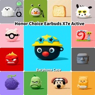 【imamura】For Honor Choice Earbuds X7e Active Case Casing Soft Silicone Creative Cartoon Earphone Cas
