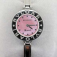 名牌二手 BVLGARI B.zero1寶格麗手鐲式白鋼腕錶