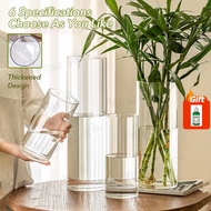 🏠💥Acrylic Vase Transparent Stripe Cylinder Rectangle Flower Arrangement Antifragile Anti-fall acryli