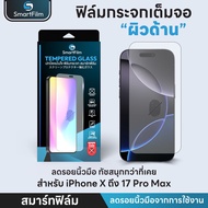Smart Film ฟิล์มกระจก ด้าน Matte สำหรับ  iPhone 17ProMax 17 Air 17Pro 16 Pro Max 16Plus 15ProMax 15 