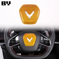 For Chevrolet Corvette C8 Stingray Z51 Z06 2020-2024 Real Carbon Fiber Car Steering Wheel Cover Trim