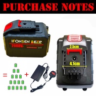IFONSEN 2988VF/1688VF/588VF Lithium Li-ion Battery Cordless Drill Battary Reciprocating Saw Recharge