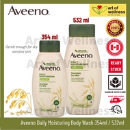Aveeno, Active Naturals, Daily Moisturizing Body Wash 354ml / 532ml (Dry Sensitive Skin/Hypoallergen
