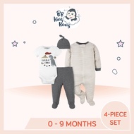 BB King Kong Gerber Set 4 Helai Pakaian Bayi Lelaki – Corak Dino / Gerber 4-Piece Baby Boys Dino Out