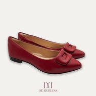 DEAR BLISS Lia Red Pointed Toe Flats