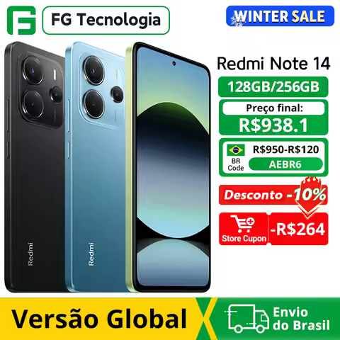 Global Version Xiaomi Redmi Note 14 Smartphone Helio G99-Ultra 108MP AI Camera 6.67" 120Hz AMOLED Di