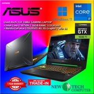 #AT083 USED ASUS TUF FX86F Performance Gaming Laptop intel i7-8750H 16GB 512GB SSD Nvidia GTX1050Ti 