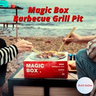 ADIU Disposable Barbecue Grill Pit BBQ Grill Stove MAGIC BOX Camping Stove Disposable BBQ Grill set