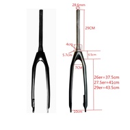 mountain bike fork carbon fiber bike fork city trail bike fork tapered 1-1/2 26 /27.5 /29ER