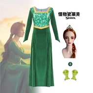 Monster Shrek COS Costume Princess Fiona Green Dress cosplay Costume Halloween Stage Performance Cos