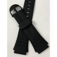 PU F200 black watch band replacement (18mm) free spring bar F-200W-1, F-200W-9