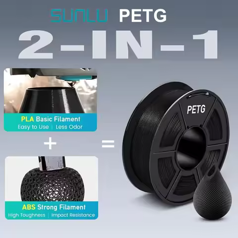 SUNLU 1KG PETG Multi Color 3D Printer Filament 1.75mm 1000g Spool (2.2lbs) Neatly Arranged No Knot F
