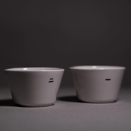 Suzhi Coffee Tasting Cup Dual Lip Cup 2-Way Cup Ceramic 75ml 98LE Coffee Tasting Cup Dual Lip Cup Ha