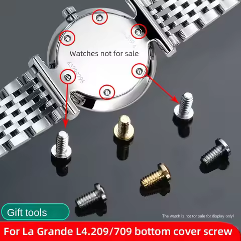 Repair watch accessories screws for Longines La Grande watch back cover screws L4.209.4 Quartz L4.70