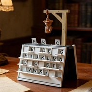 Hangman Book Game 3D Printed PlayBook’d Board Game Word Guessing Game | Fold-Up Family Game lameintm