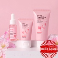 Laikou Sakura Set Skin Rejuvenating Serum Skin Care Repairing Skin Suit Tone Moisturizing O9b9