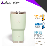 Above Athletica 30oz Tumbler Vacuum Insulated Stainless Steel Jug Water Flask Bottle With Straw