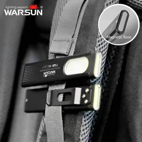 Warsun T7 LED Keychain Flashlight USB-C Rechargeable 600Lm Portable Mini Torch Light with Magnet Poc