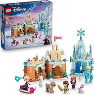 LEGO Disney Frozen Mini Arendelle Castle & Elsa’s Ice Palace 43278, Toy Building Playset with 4 Micr