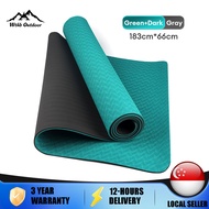 WTHB TPE folding mat yoga mat lunch break sleeping mat floor mattress lazy foldable nap mat thickene