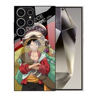 Suitable for A22 Samsung S25 Phone Case S24Ultra One Piece A16 Glass Case A90 Sauron A70 Luffy A36