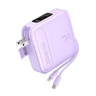 UKIKIพาวเวอร์แบงค์ (15000mAh, สีม่วง) รุ่น KP15AC-01