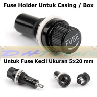 Fuse Holder 5*20 Small Fuse Casing Box 20 mm x 5 mm Small Fuse Socket Fuse Amplifier Box 5x20mm BA-8