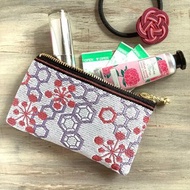 迷你小包【梅龜殼】榻榻米邊零錢包卡片包白色日式蜂窩