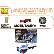 Auldey Go For Speed Mainan Mobil 4WD Sword Shark Speed Racer Belum Dirakit