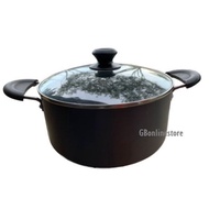 Alloy Cooking Pot / 硬质沙光双耳玻璃盖汤锅 22cm / 24cm / 26cm