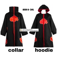 (original ) ready stock naruto akatsuki hoodie cloak jacket cosplay akatsuki cloak naruto cosplay ak