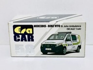 全新 未開封 Era Car No. 58 Scale 1:64 1/64 比例 合金 車仔 平治 Mercedes - Benz  Vito St. John Ambulance 英國 聖約翰 救傷