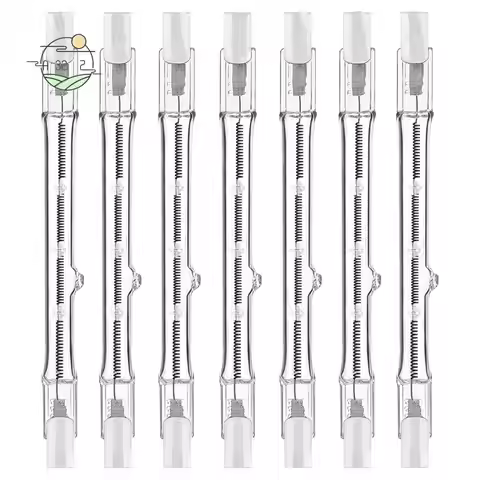 A32Z-R7s Halogen Light Bulbs, 7 Packs R7s Bulb 118Mm Dimmable 230V Halogen Bulbs, Tungsten Linear Li