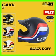 NEWEST NEW Cakil HBC Retro Full Face Helmet SNI 23Original - Helmet