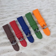24mm strap sporty watch strap size 24mm silicon rubber watch strap